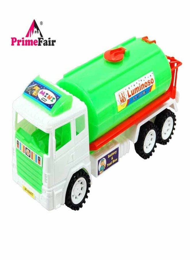 PRIMEFAIR مركبات البناء من برايم فير للأطفال، شاحنات لعب تمثيلية، لعبة خلاطة صهريج سريعة الدفع للأطفال، الأولاد والبنات، لعبة تعمل بالاحتكاك (متعددة الألوان) (ناقلة نفط-C01) - Image 5