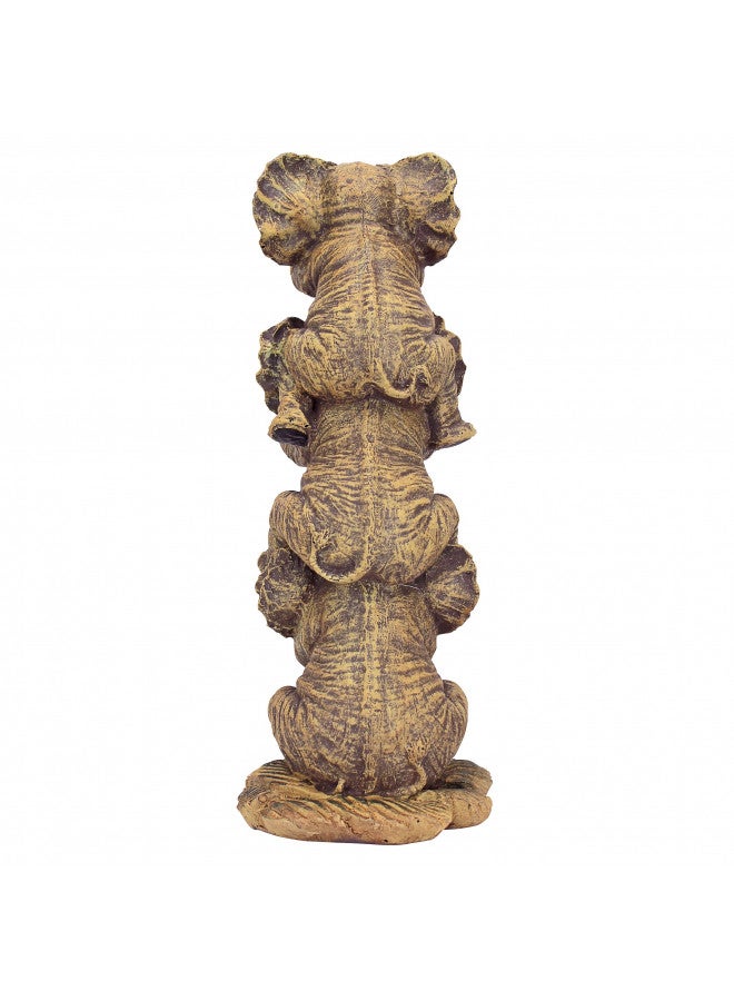 Design Toscano NG33769 Hear-No, See-No, Speak-No Evil Stacked Elephants Collectible Statue, Single,Medium - Image 4