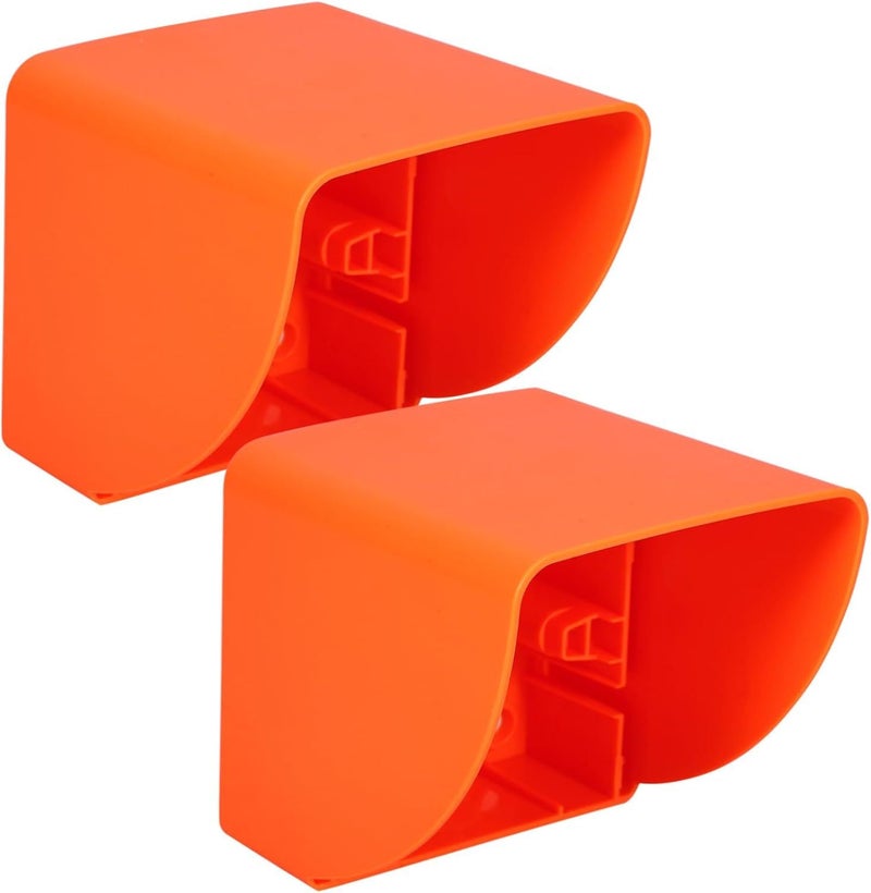 Veemoon 2pcs Ev Charger Cover Outdoor Plug Protector Weatherproof Socket For Charging Station Orange - Image 1