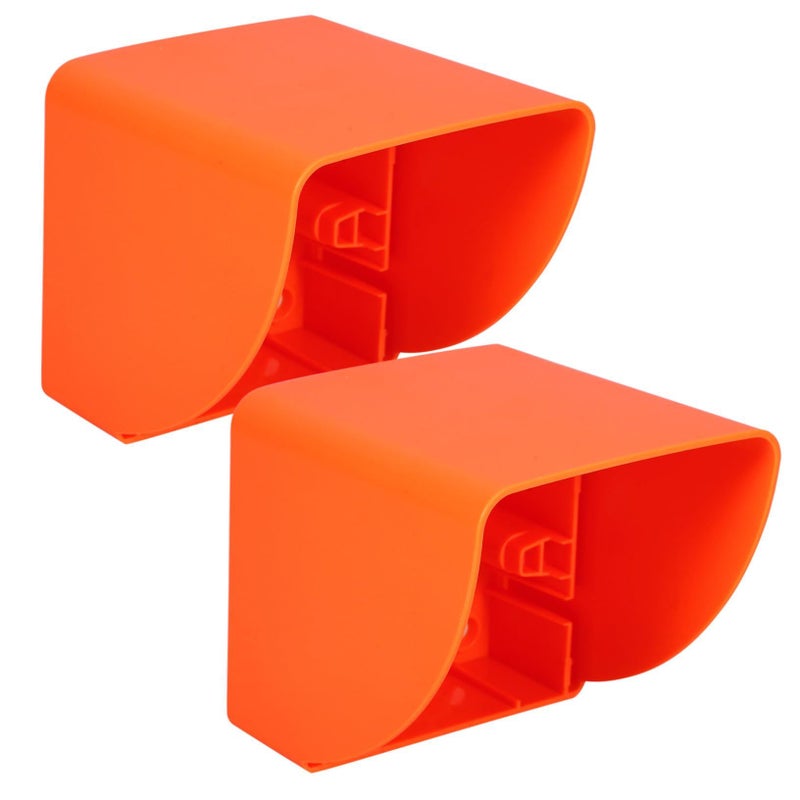 Veemoon 2pcs Ev Charger Cover Outdoor Plug Protector Weatherproof Socket For Charging Station Orange - Image 2