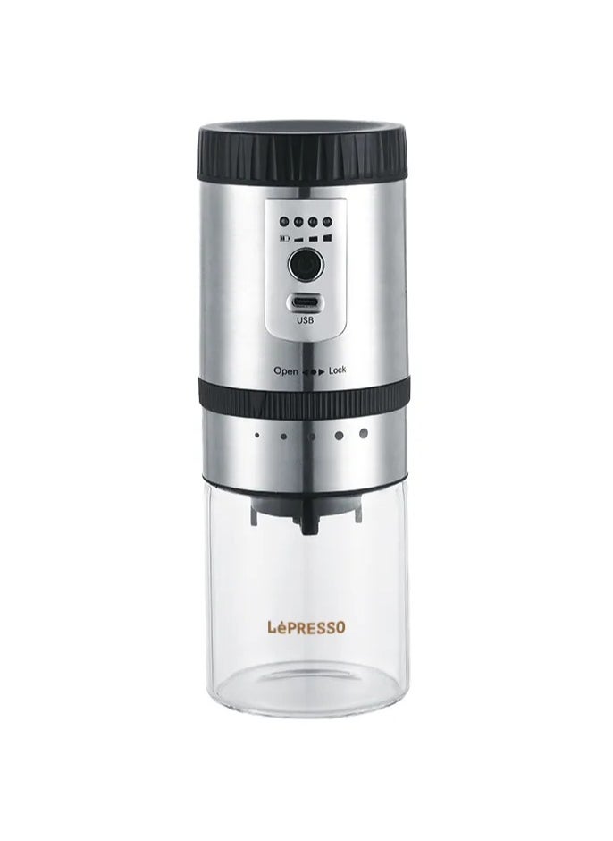 Portable Mini Coffee Grinder with Storage - Silver - pzsku/Z4276E46A4332200A9BD6Z/45/_/1734527783/ff9f6a07-d82f-4da8-ae68-a77a92192864