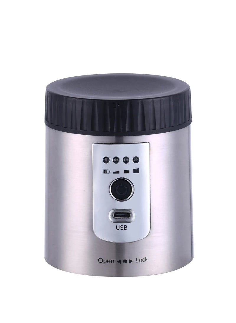 Portable Mini Coffee Grinder with Storage - Silver - pzsku/Z4276E46A4332200A9BD6Z/45/_/1734527793/4300fd26-b3d2-409f-8d9b-77a4609b2716