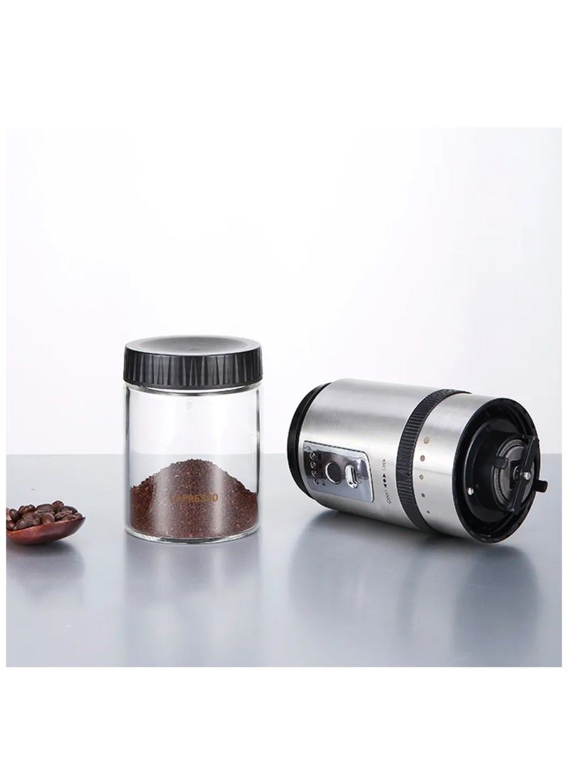 Portable Mini Coffee Grinder with Storage - Silver - pzsku/Z4276E46A4332200A9BD6Z/45/_/1734527804/25150929-9144-47a5-8214-af7731b9592e