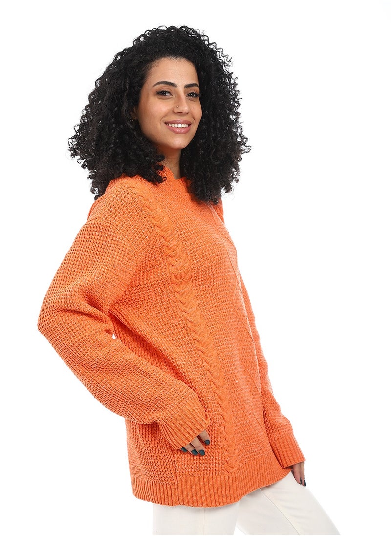 Caesar Women Wool Long Pullover Round Neck  - Image 2