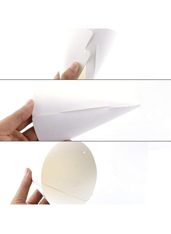 40 Pieces White Party Hats for Kids Birthday, Blank Cones Craft Party Hats Bulk, Plain Paper Hats to Decorate,White Cone Hats for Adults Art DIY Craft Party  Supplies - Image 3