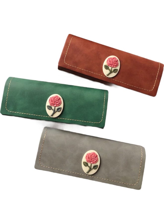 Eyeglass Case, Portable, High-End, Retro Style, Crush-Resistant, Large Capacity, For Myopia Glasses, Sunglasses Storage Bag For Men - Image 2