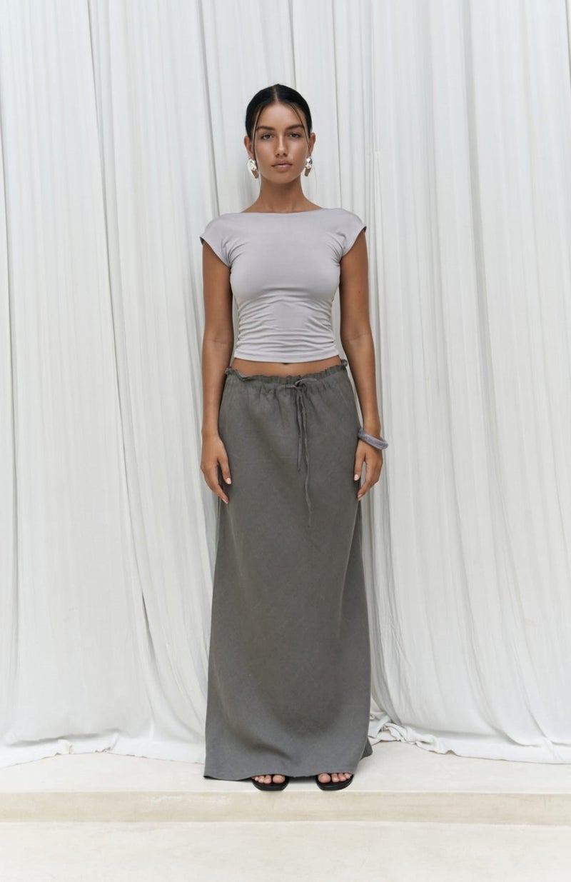 Bohemai Dolly Laced Anthracite Skirt  - Image 2