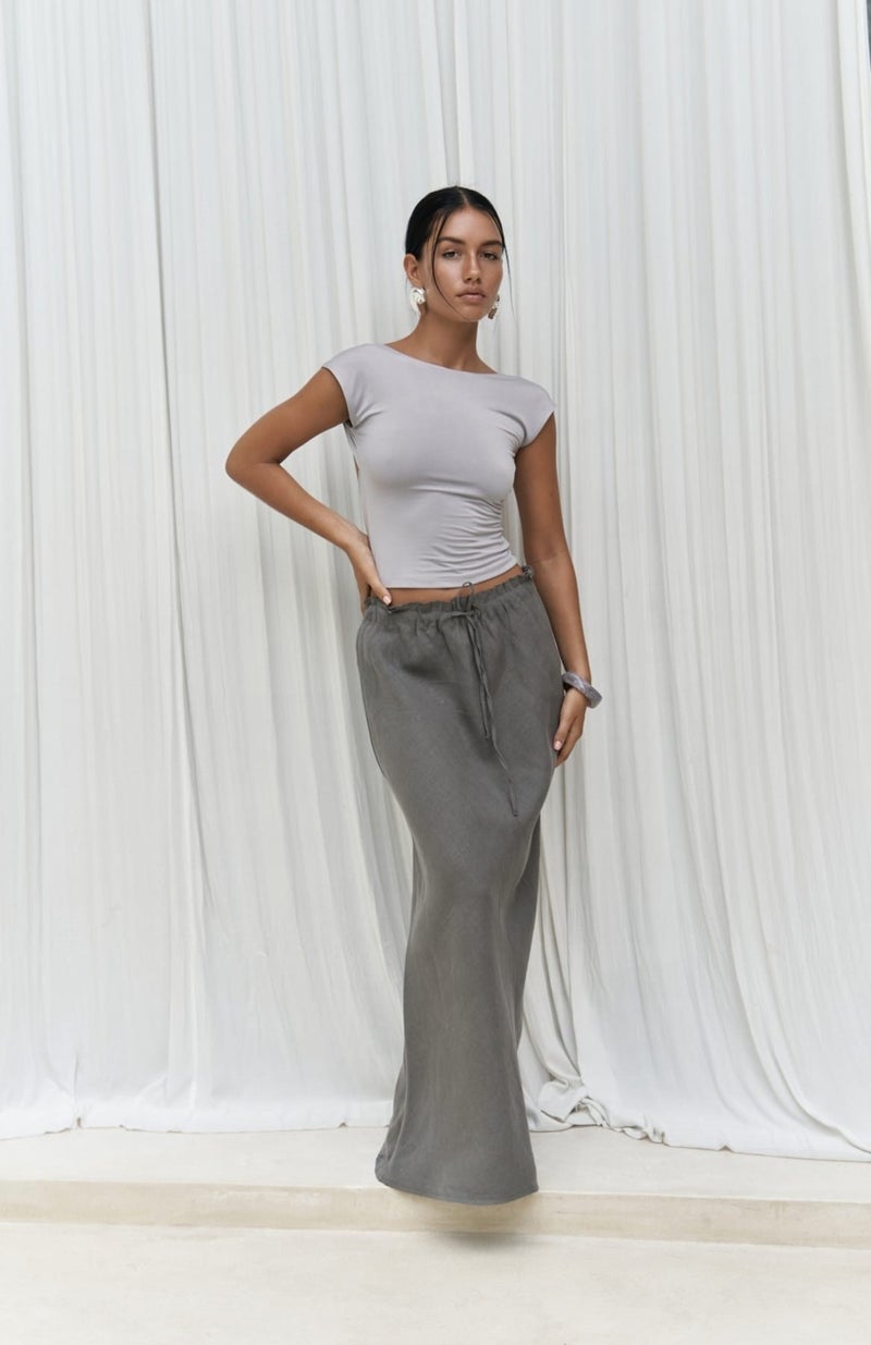 Bohemai Dolly Laced Anthracite Skirt  - Image 1