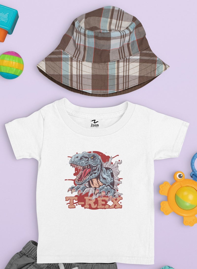 ZOOM T-Rex T-Shirt Design For Kids Trendy 