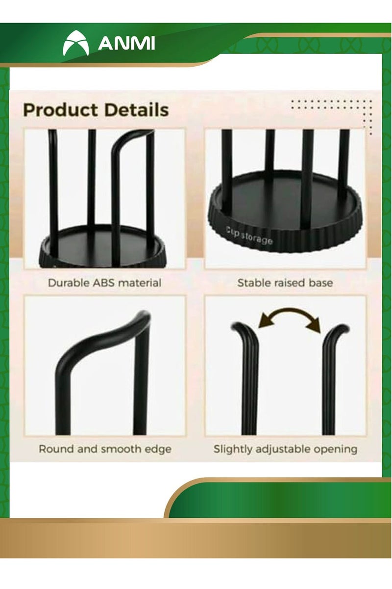 Anmi 2 Pack Paper Cup Holder, Disposable Cup And Lid Holder Organizer, Coffee Cup Dispenser For Counter, Organizer Station for Coffee Milk Tea Shop Restaurant Office Bathroom - Image 5