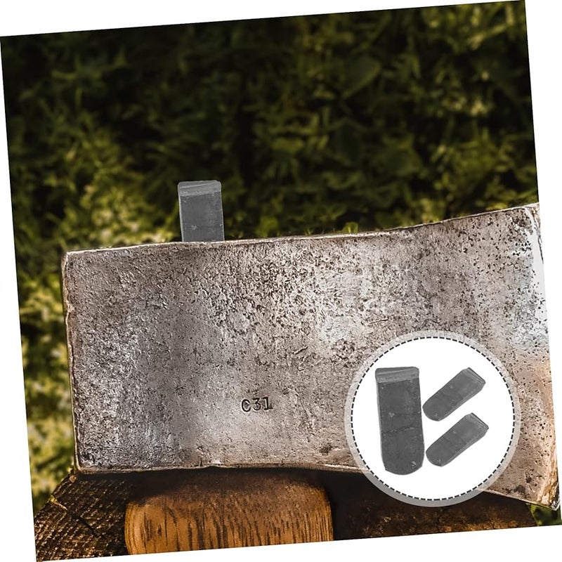 نوليتوي 3 قطع إسفين فأس حديدي أداة إصلاح مقبض المطرقة ملحقات سدادة معدنية مخروطية - Image 3