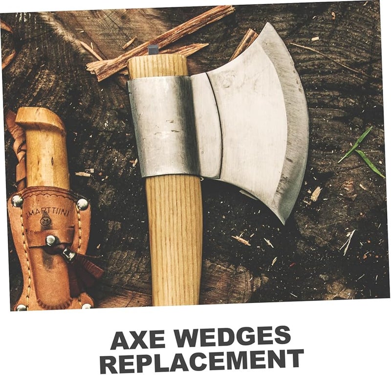 نوليتوي 3 قطع إسفين فأس حديدي أداة إصلاح مقبض المطرقة ملحقات سدادة معدنية مخروطية - Image 5