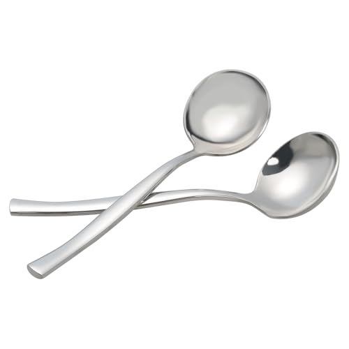 Qskely 3-Piece Stainless Steel Soup Ladle Spoon, Gravy Ladle Spoon - Image 1