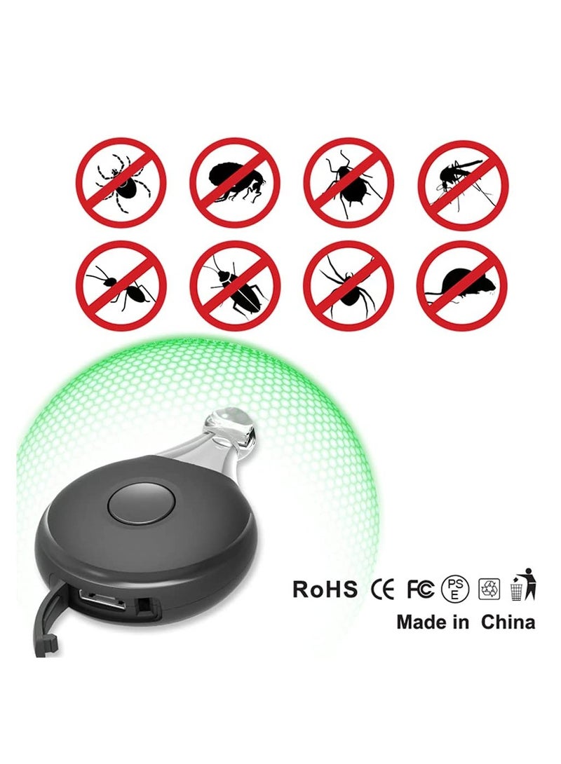 Chemical Free Ultrasonic Pet Insect Repellent for Flea Tick Prevention Portable Electronic Pest Control for Cats Dogs Mice Mosquitoes - Image 5