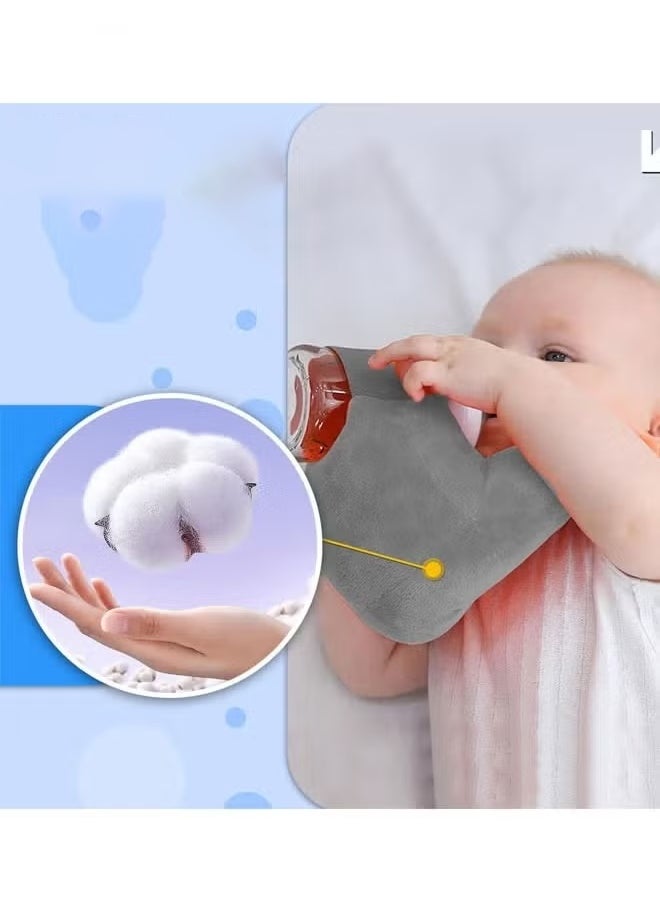 Berma Baby Baby feeding pillow Baby support bottle holder Bottle feeding holder Baby feeding pad Newborn anti-spitting pillow Baby anti-bias head pillow - pink  - Image 4