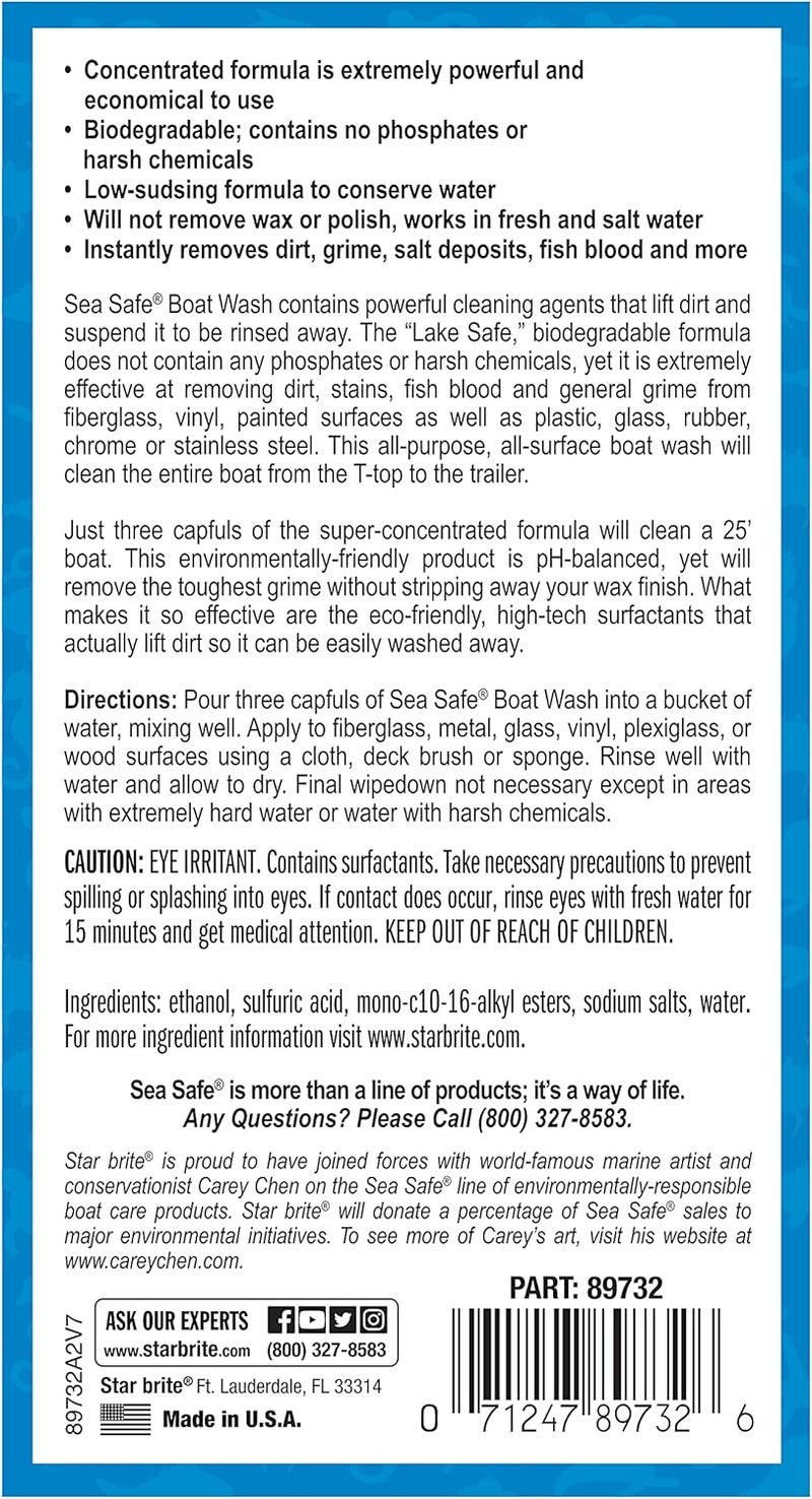 Star Brite Sea Safe Boat Wash - 32 oz Biodegradable Cleaning Solution - Image 2