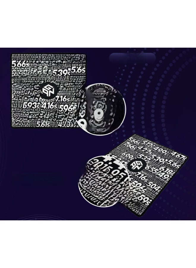 GAN Smart Timer Rubik's Cube Competition Timer Cube Timer Silver Knight Black Samurai Bluetooth Timer-Color:GAN Timer Silver Knight + Silver Buckle Training Pad  - Image 5