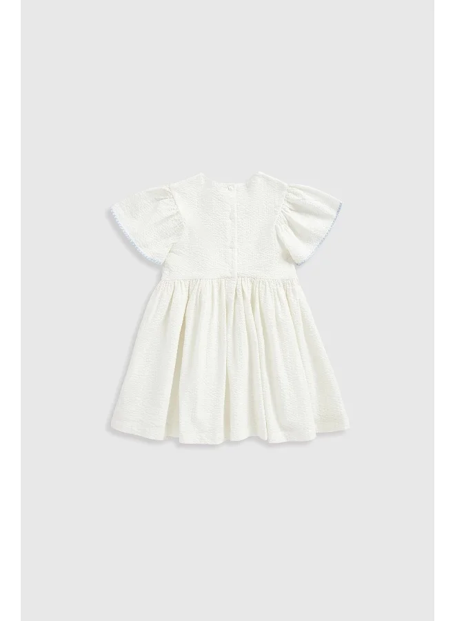 mothercare White Embroidered Dress
