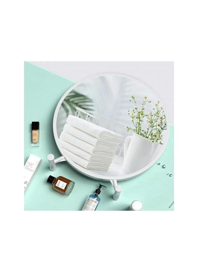 The Bros Makeup Mirror, Round Vanity Mirror, Aesthetic Makeup Vanity Table Mirror for Dressing Table, Bedroom 43 x 26 cm  - Image 4
