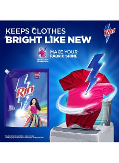 Rin Rin Detergent Liquid Refill 2L Pouch Designed for Dirt removal in Washing Machine for all kinds of clothes - Super Save Pack  - Image 3