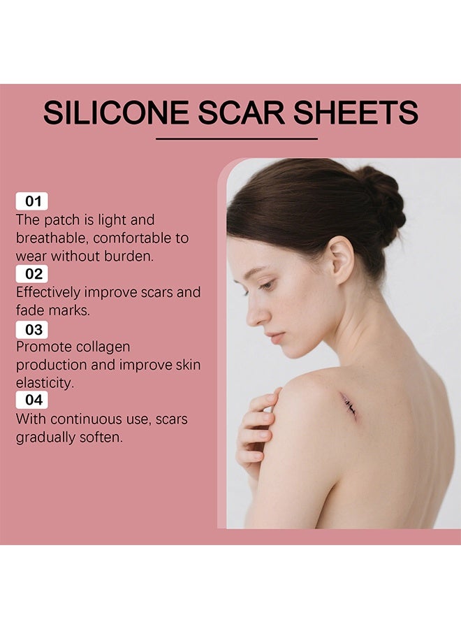 LANISKA Silicone Scar Sheets – Silicone Scar Tape for Surgical Scars – Scars Treatment for C-Section Recovery, Stretch Marks, Tummy Tuck – Waterproof and Ultra-Soft - Image 4