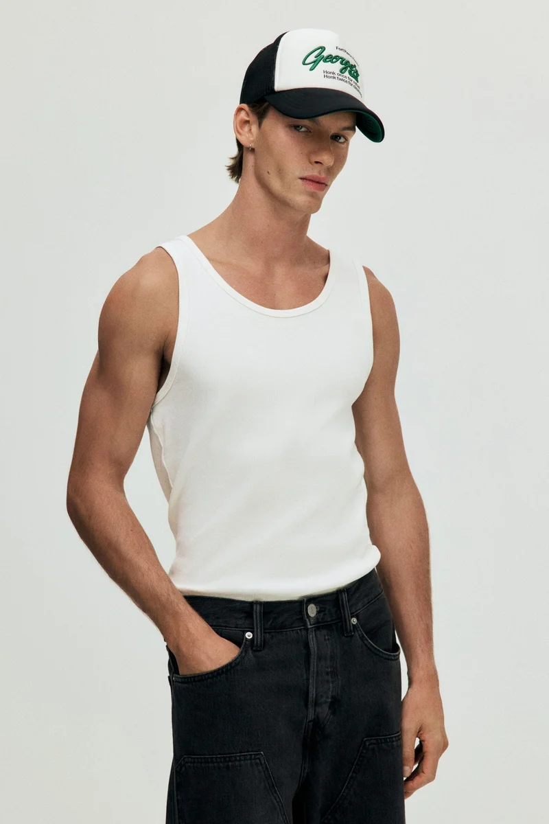 H&M Slim Fit Ribbed vest top
