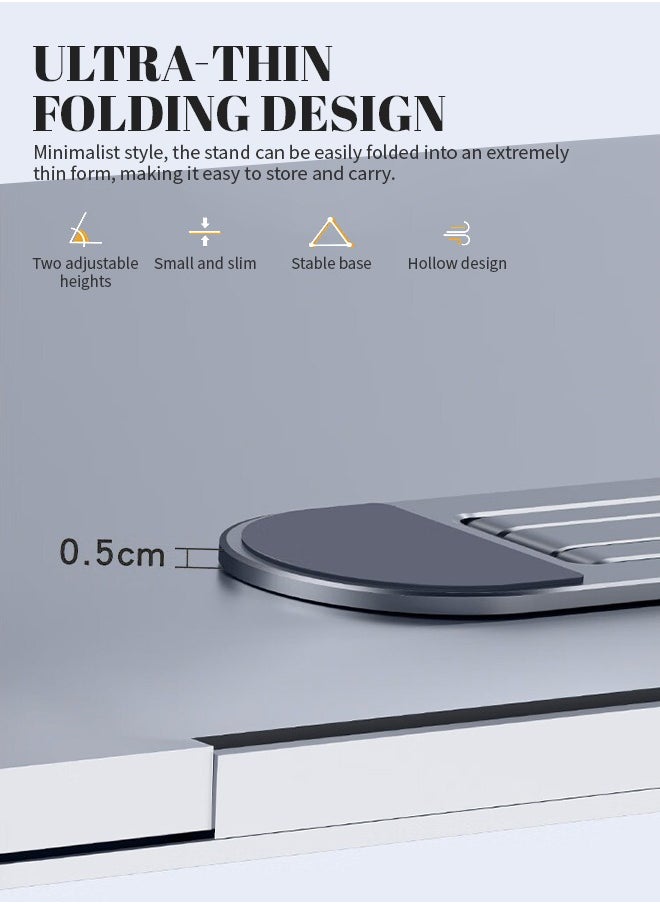 Generic - Adjustable Laptop Stand Ergonomic Laptop Holder with Two Height Settings Perfect Viewing Position Reduces Back and Neck Pain Suitable for Home Office Use - Image 1