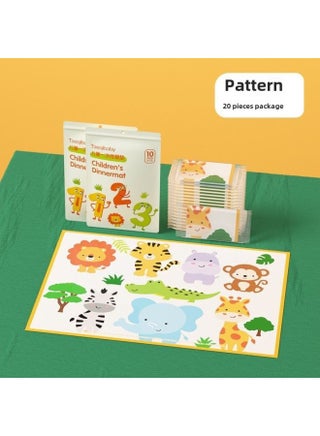 Taoqibaby Disposable Placemat Portable Waterproof And Oil-proof Table Mat For Baby Going Out-Color:"Food Grade Material" More Secure-Specifications:Animal 20 Tablets ] - pzsku/Z42780D56473589D4235AZ/45/_/1742806899/0b0920c6-749c-4b93-b5ba-1378d6365dc2