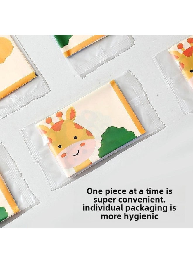 Taoqibaby Disposable Placemat Portable Waterproof And Oil-proof Table Mat For Baby Going Out-Color:"Food Grade Material" More Secure-Specifications:Animal 20 Tablets ]