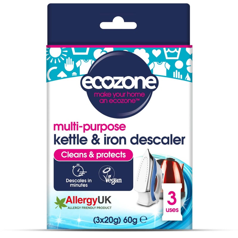 Ecozone Kettle & Iron Descaler (3x20g) - Image 1