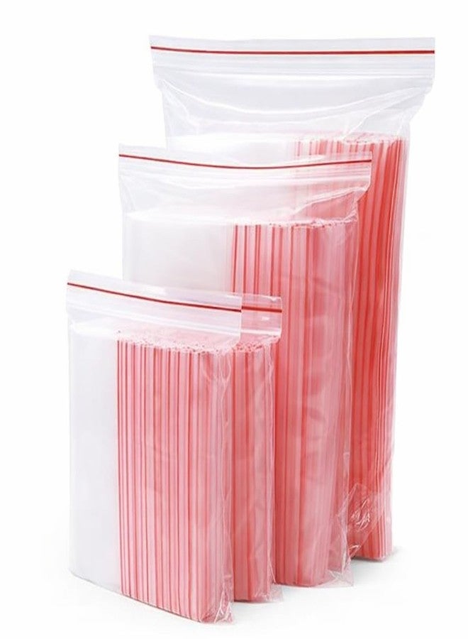 JPPL Zip Lock Clear Plastic Storage Bags| Resealable Clear Plastic Bags| Durable and Leak-Proof |Square Pouches with Press Seal Apply To Kitchen Storage and Jewellery Packaging-7 * 10-50Pack - Image 1