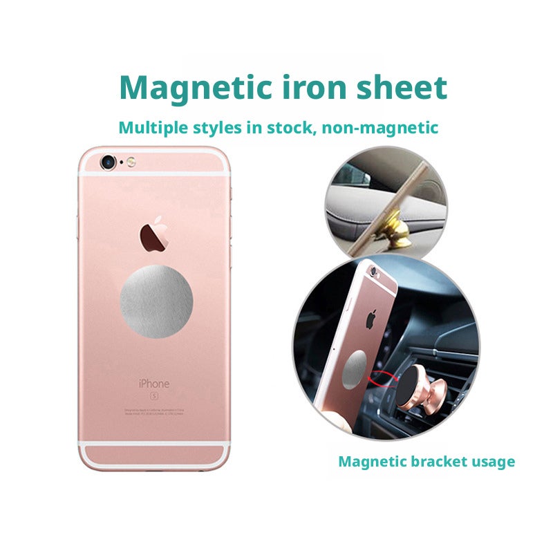 Round/Square Metal Adhesive Plate for Phone Mount - Image 2