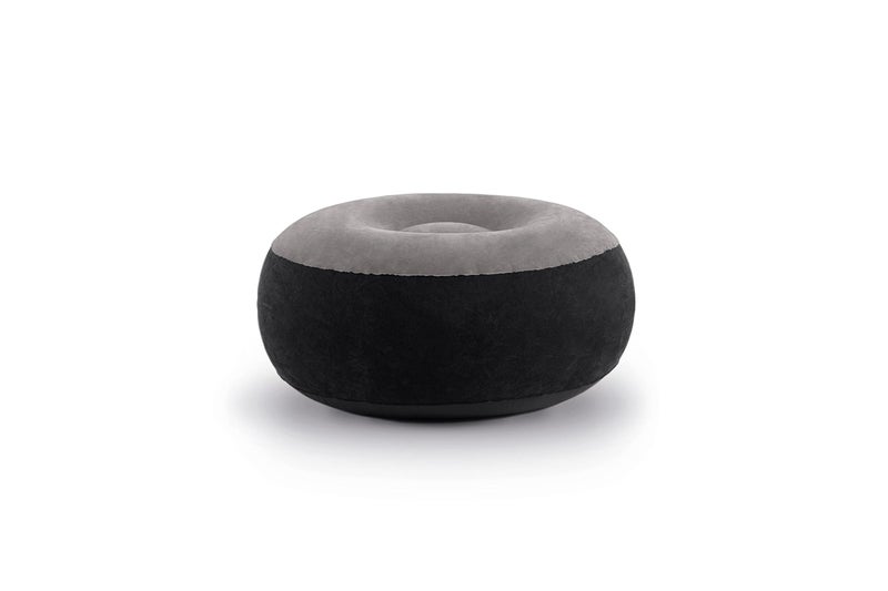 Intex 68564EP Ultra Lounge Inflatable Chair: Built-in Cupholder - Ottoman Foot Rest - 2-in-1 Valve - Flocked Construction - 220lb Weight Capacity - Image 4