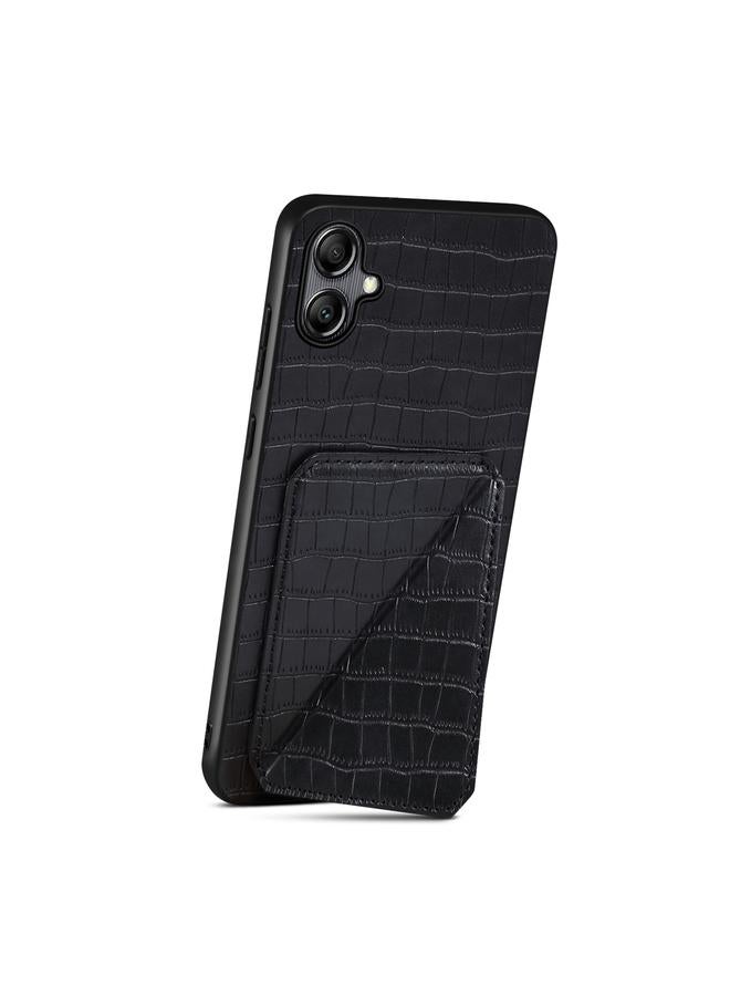 Denior Case For Samsung Galaxy S23+ 5G Imitation Crocodile Leather Back Phone Case with Holder - Image 2