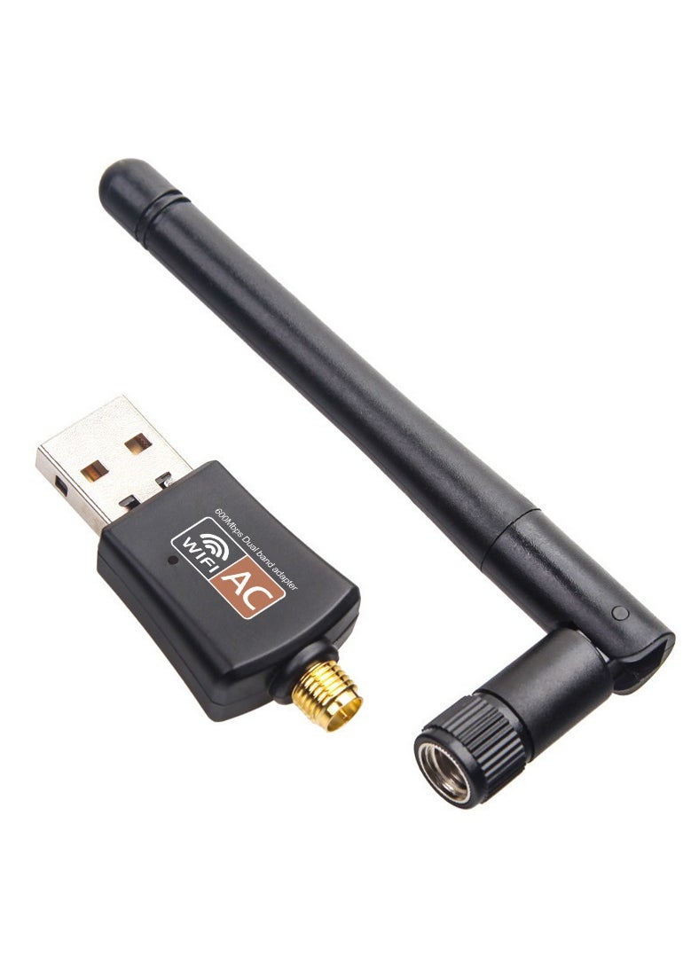 Generic - 600M Mini USB 2.0 Wireless Network Card Computer WIFI Receiver Transmitter - Image 1