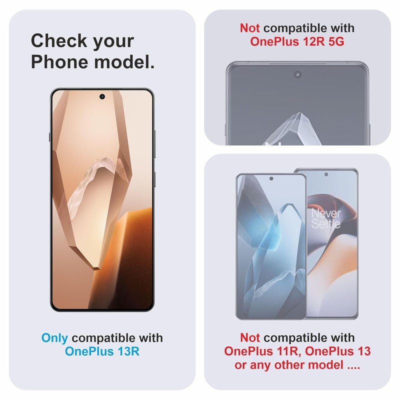 Skyddshield Military-Grade Gorilla Tempered Glass For OnePlus 13R (6.78 Inch) With Installation Kit | Edge to Edge Coverage | Black - Image 2