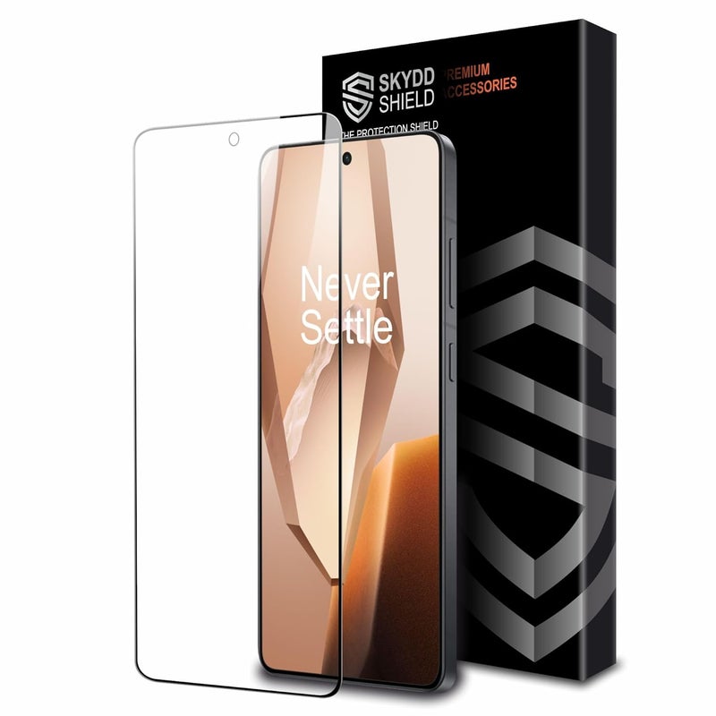 Skyddshield Military-Grade Gorilla Tempered Glass For OnePlus 13R (6.78 Inch) With Installation Kit | Edge to Edge Coverage | Black - Image 1
