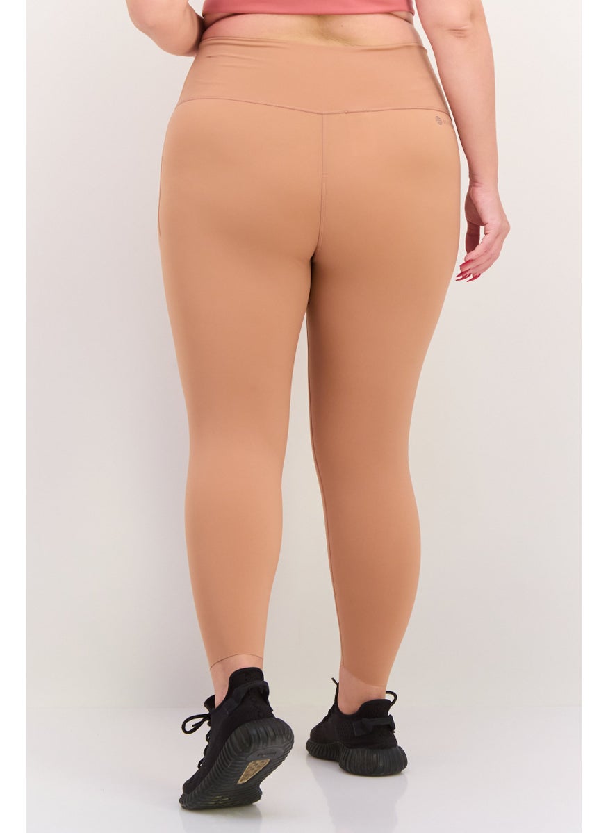 Adidas Women Tight Fit High Rise Training Legging, Cinnamon  - Image 3