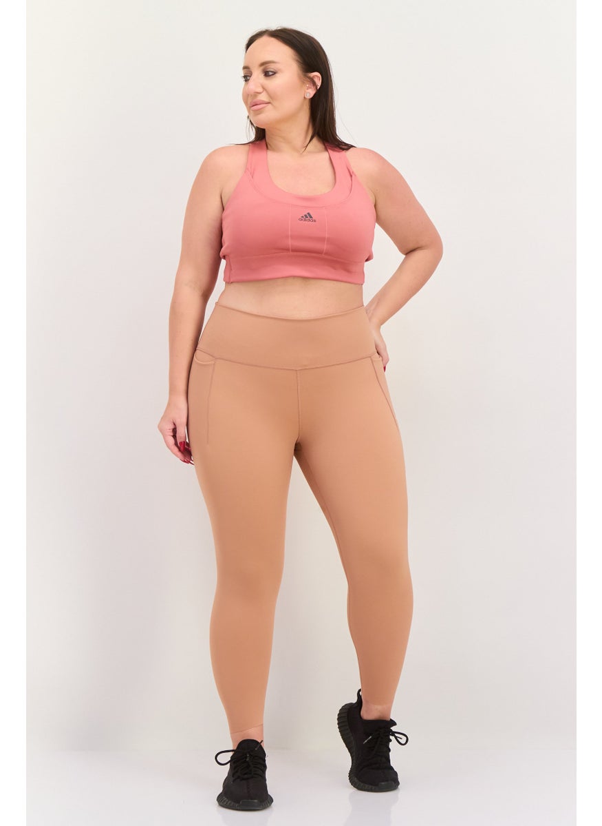 Adidas Women Tight Fit High Rise Training Legging, Cinnamon  - Image 4