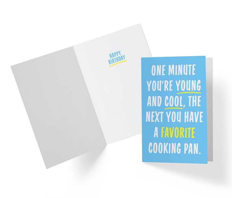 Karto Funny Birthday Card for Men Women - Large 5.5x8.5 inch Happy Birthday Cards for Brother Sister Daughter Son - 20th 30th 40th 50th 60th - Favorite Pan - Image 2