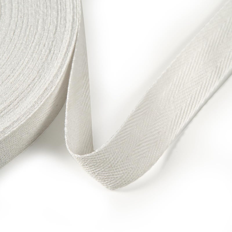 UBCGOTT Cotton Twill Tape Ribbon 1/2 Inch Wide Tape Herringbone Webbing Roll Bias Binding Tapes for Sewing and DIY Crafts, Natural (Beige, 10 Yards) - Image 4