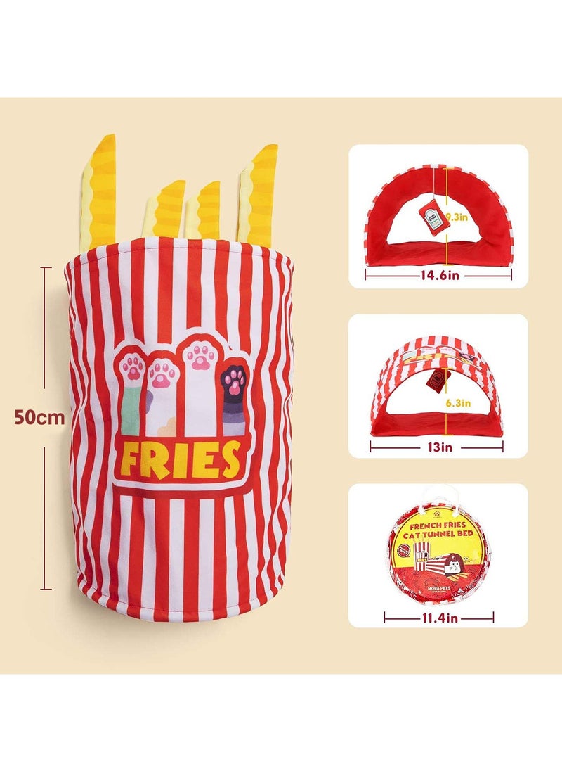 Naomi Naomi Fry Chips Cat Tunnel Bed With Crinkle Inside  - Image 3