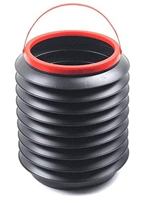 GOMNIK GOMNIK 4L Collapsible Car Trash Can PopUp Foldable Waste Bin with Adjustable Hanging Strap Portable Garbage Storage for Car SUV Truck Van Black  - Image 1