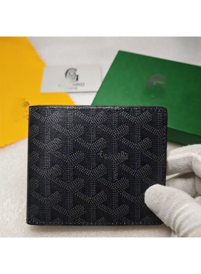 Goya Wallet Dog Tooth Coin Purse Goya Dog Tooth Business Printed Half-fold Wallet Multi-functional Id Card Holder