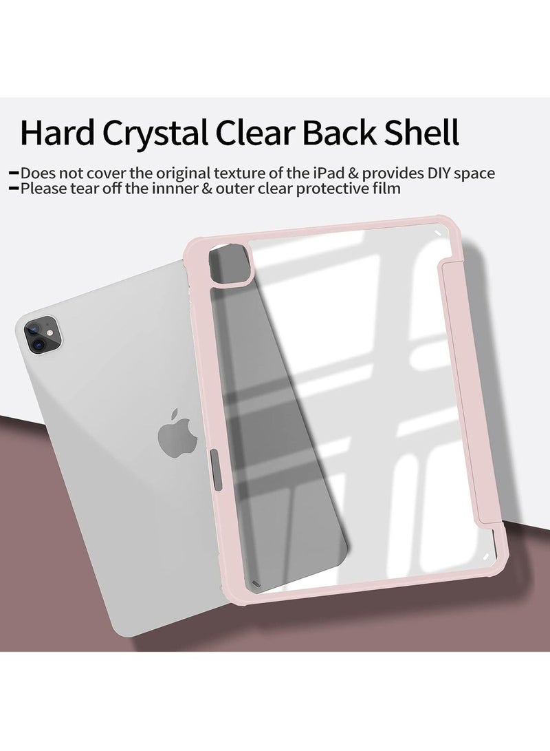 Rock Pow Case for iPad Pro 12.9 Inch (6th/5th/4th/3rd Generation 2022/2021/2020/2018) Pencil Holder Auto Sleep/Wake Camera Protection Transparent Shockproof Back Cover - Image 4