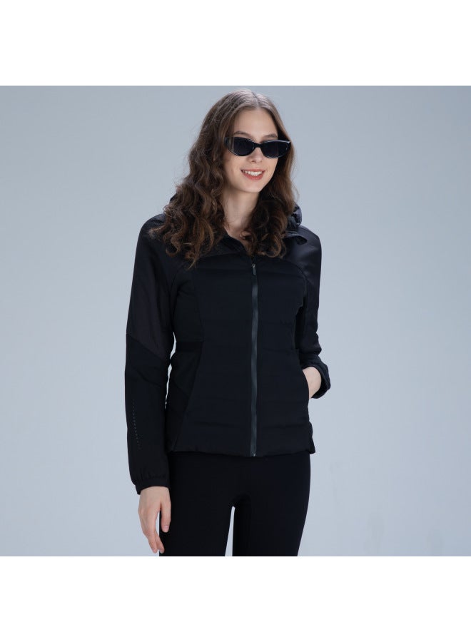 Winter Down Jacket Slim Fit Hooded Running Outdoor Warm Winter Sports Yoga Clothing Jacket Jacket For Women