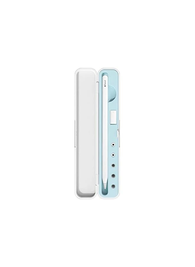 PROMASS Carrying Case for Apple Pencil 2nd Gen and 1st Generation - Storage Box with Lid for Apple Pencil - Pen Protective Case for iPad Pencil, Shock-Absorption (blue)  - Image 1