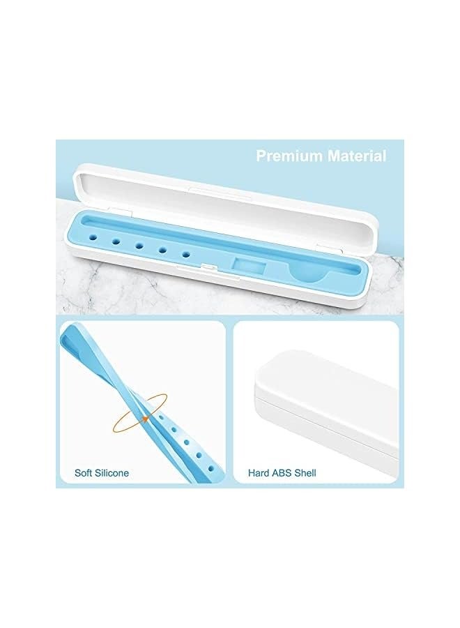 PROMASS Carrying Case for Apple Pencil 2nd Gen and 1st Generation - Storage Box with Lid for Apple Pencil - Pen Protective Case for iPad Pencil, Shock-Absorption (blue)  - Image 4