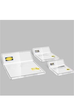 Eckek Eckek  Acrylic Label Holder Price Tag Displays Sign Holder Data Card Holder Ads Display Stand  - Image 5