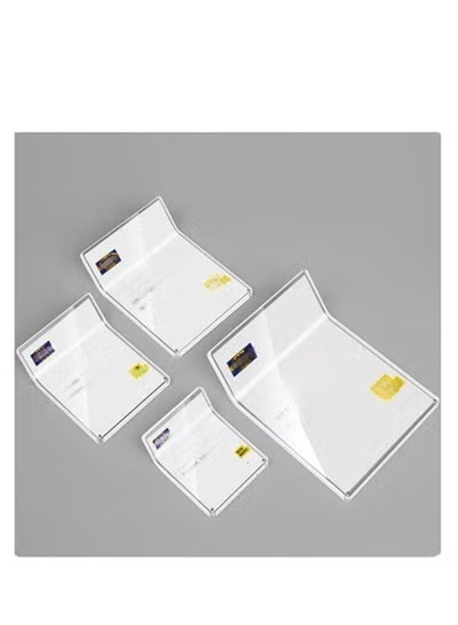 Eckek Eckek  Acrylic Label Holder Price Tag Displays Sign Holder Data Card Holder Ads Display Stand  - Image 4